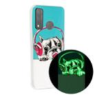 For Huawei P smart 2020 Luminous TPU Mobile Phone Protective Case(Headset Dog) - 1