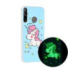 For Huawei P40 lite E Luminous TPU Mobile Phone Protective Case(Star Unicorn) - 1