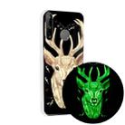 For Huawei P40 lite E Luminous TPU Mobile Phone Protective Case(Deer Head) - 1