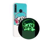 For Huawei Y6p Luminous TPU Mobile Phone Protective Case(Headset Dog) - 1