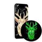 For Huawei Y6p Luminous TPU Mobile Phone Protective Case(Deer Head) - 1