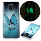 For Xiaomi Redmi Note 9 Pro Luminous TPU Mobile Phone Protective Case(Butterfly) - 1