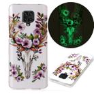 For Xiaomi Redmi Note 9 Pro Luminous TPU Mobile Phone Protective Case(Flower Deer) - 1
