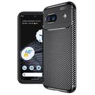 For Google Pixel 8a Carbon Fiber Texture Shockproof TPU Phone Case(Black) - 1