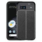 For Google Pixel 8a Litchi Texture Shockproof TPU Phone Case(Black) - 1