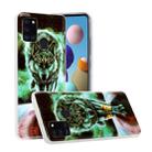 For Samsung Galaxy A21s Luminous TPU Soft Protective Case(Ferocious Wolf) - 1