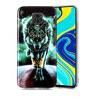 For Xiaomi Redmi Note 9 Pro Luminous TPU Soft Protective Case(Ferocious Wolf) - 1