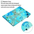 For Samsung Galaxy Tab A9+ Coloured Drawing Stitching Flip PU Tablet Case with Sleep / Wake-up Function(Butterfly Tower) - 5