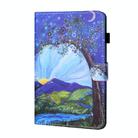 For Samsung Galaxy Tab A9+ Coloured Drawing Stitching Flip PU Tablet Case with Sleep / Wake-up Function(Sunrise and Tree) - 2