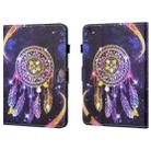 For Samsung Galaxy Tab A9+ Coloured Drawing Stitching Flip PU Tablet Case with Sleep / Wake-up Function(Starry Sky Wind Chimes) - 1