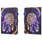 For Samsung Galaxy Tab A9 Coloured Drawing Stitching Flip PU Tablet Case with Sleep / Wake-up Function(Starry Sky Wind Chimes) - 1