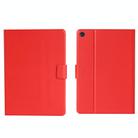 For Samsung Galaxy Tab A9+ Pure Color PU Tablet Case with Sleep / Wake-up Function(Red) - 1