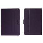 For Samsung Galaxy Tab A9 Pure Color PU Tablet Case with Sleep / Wake-up Function(Purple) - 1