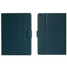 For Samsung Galaxy Tab A9 Pure Color PU Tablet Case with Sleep / Wake-up Function(Dark Green) - 1