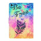 For Samsung Galaxy Tab A9+ Voltage Coloured Drawing Smart PU Tablet Case with Sleep / Wake-up Function(Feather) - 3