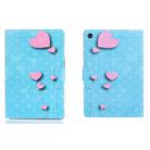 For Samsung Galaxy Tab A9 Voltage Coloured Drawing Smart PU Tablet Case with Sleep / Wake-up Function(Love Balloons) - 1