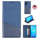 For Vivo X30 Pro MUXMA MX109 Horizontal Flip Leather Case with Holder & Card Slot & Wallet(Blue) - 1