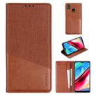 For Vivo Y93 MUXMA MX109 Horizontal Flip Leather Case with Holder & Card Slot & Wallet(Brown) - 1