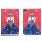 For Samsung Galaxy Tab A9 Voltage Coloured Drawing Smart PU Tablet Case with Sleep / Wake-up Function(Girl Back) - 1