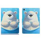 For Samsung Galaxy Tab A9 Voltage Coloured Drawing Smart PU Tablet Case with Sleep / Wake-up Function(Polar Bear) - 1