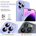 For iPhone 16 Pro Max Microfiber Liquid Silicone Shockproof Phone Case(Purple) - 2