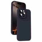 For iPhone 16 Pro Microfiber Liquid Silicone Shockproof Phone Case(Black) - 1