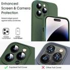 For iPhone 16 Plus Microfiber Liquid Silicone Shockproof Phone Case(Dark Green) - 2