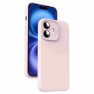 For iPhone 16 Plus Microfiber Liquid Silicone Shockproof Phone Case(Pink) - 1