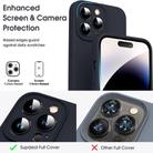 For iPhone 16 Plus Microfiber Liquid Silicone Shockproof Phone Case(Black) - 2