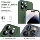 For iPhone 16 Microfiber Liquid Silicone Shockproof Phone Case(Dark Green) - 2