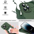 For iPhone 16 Microfiber Liquid Silicone Shockproof Phone Case(Dark Green) - 3