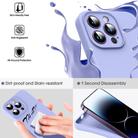 For iPhone 16 Microfiber Liquid Silicone Shockproof Phone Case(Purple) - 3