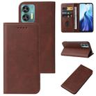 For OUKITEL C35 Magnetic Closure Leather Phone Case(Brown) - 1