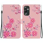 For Tecno Pova 4 Crystal Texture Colored Drawing Leather Phone Case(Cherry Blossoms) - 1