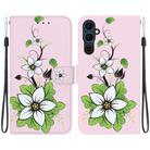 For Tecno Pova Neo 2 Crystal Texture Colored Drawing Leather Phone Case(Lily) - 1