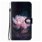 For Tecno Pova 6 Neo Crystal Texture Colored Drawing Leather Phone Case(Purple Peony) - 2