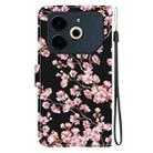 For Tecno Pova 6 Neo Crystal Texture Colored Drawing Leather Phone Case(Plum Bossom) - 3