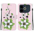 For Tecno Pova 6 Neo Crystal Texture Colored Drawing Leather Phone Case(Lily) - 1