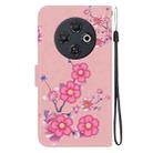 For Tecno Spark 30C Crystal Texture Colored Drawing Leather Phone Case(Cherry Blossoms) - 3