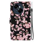 For Tecno Spark Go 1 / Pop 9 Pro Crystal Texture Colored Drawing Leather Phone Case(Plum Bossom) - 3