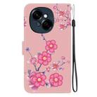 For Tecno Spark Go 1 / Pop 9 Pro Crystal Texture Colored Drawing Leather Phone Case(Cherry Blossoms) - 3