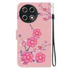 For Tecno Camon 30S / Camon 30S Pro Crystal Texture Colored Drawing Leather Phone Case(Cherry Blossoms) - 3