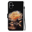 For Tecno Pop 10 / Spark Go 2 4G Crystal Texture Colored Drawing Leather Phone Case(Gold Peony) - 3