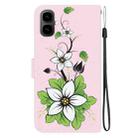 For Tecno Pop 10 / Spark Go 2 4G Crystal Texture Colored Drawing Leather Phone Case(Lily) - 3