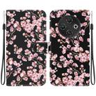 For Tecno Pop 9 5G / Spark 30C 5G Crystal Texture Colored Drawing Leather Phone Case(Plum Bossom) - 1