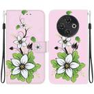 For Tecno Pop 9 5G / Spark 30C 5G Crystal Texture Colored Drawing Leather Phone Case(Lily) - 1