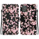 For Motorola Moto G Power 2022 Crystal Texture Colored Drawing Leather Phone Case(Cherry Blossoms) - 1