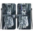 For Motorola Moto G Pure Crystal Texture Colored Drawing Leather Phone Case(Cat Tiger Reflection) - 1