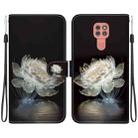 For Motorola Moto G9 Play / E7 Plus Crystal Texture Colored Drawing Leather Phone Case(Crystal Peony) - 1