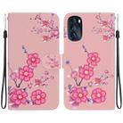 For Motorola Moto G 2022 Crystal Texture Colored Drawing Leather Phone Case(Cherry Blossoms) - 1